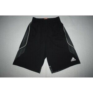 Adidas Basketball Gym Shorts Black Performance With Pockets Mens Size Small